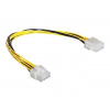 Delock ATX/EPS 8-pin-ATX/EPS 8-pin, 0,3 m, žlutá (83342)