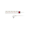 Solight predlžovací prívod, 5 zásuviek, biely, vypínač, 1,5m PP50