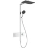 HANSGROHE Raindance Alive Q Showerpipe EcoSmart nástenný sprchový systém s termostatom ShowerSelect Comfort, horná sprcha 2jet 345 x 210 mm, ručná sprcha 3jet, chróm, 24591000