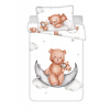 JERRY FABRICS Obliečky do postieľky Macko Plane baby Bavlna, 100/135, 40/60 cm
