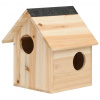 vidaXL Domček pre veveričky masívne jedľové drevo 26x25x29 cm - Hnedá - 50182-5371
