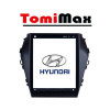 TomiMax Hyundai Santa Fe TESLA style Android 14 autorádio s WIFI, GPS, USB, BT HW výbava: 8 Core 6GB+128GB HIGH