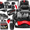 Benzínová kosačka na trávu Venom LMS56-224 II 62L s košom + 2 ďalšie produkty (BENZÍNOVÁ KOSAČKA 10HP RATO S NEZNIČITEĽNÝM POHONOM 56CM PRO MULLING)
