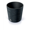 Prosperplast Květináč FURU ROUND 25 cm - barva: antracit