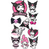 CUKROVÁ TLAČ jedlý obrázok na tortu Cukrová hmota Kuromi Sanrio Melody 44 + MENO