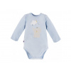 Eevi Body s dlhým rukávom MELLOW modré - 86