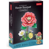 3D PUZZLE KYTICA KAMÉLIE KVETY OZDOBA DARČEK BEZ LEPIDLA