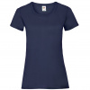 Tričko dámske Fruit of the Loom Lady-Fit Valueweight T - tmavé navy, XS