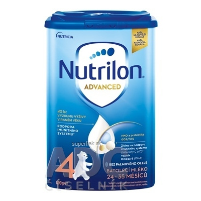 Nutrilon Advanced 4 batoľacia mliečna výživa v prášku (24-35 mesiacov) 1x800 g, 8590340111280