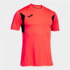 CAMISETA MANGA CORTA WINNER III CORAL FLÚOR NEGRO XS
