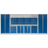 Kvalitní PROFI BLUE dílenský nábytek - 4535 x 2000 x 465 mm - MTGS1300AA3