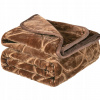 Prikrývka Spod Igły i Nitki akryl 160 cm x 200 cm hnedá