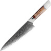 IZMAEL Damaškový kuchynský nôž Sora Chef/Biela 20.5 cm