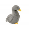 LEAN Toys Plyšový maskot húska sivá objímateľná kačica 40cm