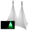 Vonyx Set reproduktorových stojanov s bielymi krytmi 120cm