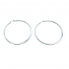 Ewena Náušnice ocelové kruhy 4 cm
