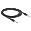 Delock 85549 jack audio prepojovací kábel [1x jack zástrčka 3,5 mm - 1x jack zástrčka 3,5 mm] 2 m čierna; 85549