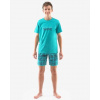Chlapecké krátké pyžamo GINO 69002P petrolejová dunaj 140/146