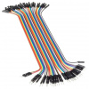 TIPA 09830070 Propojovací vodiče dupont 40pin, délka 20cm, samec-samice