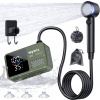 Mytrix Přenosná kempingová sprcha – vysoký tlak vody 10 l/min, 7800 mAh a 4 režimy proudu