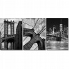 Plagáty set 3 plagáty New York 30x40cm bez rámu 30 x 40 cm (Plagáty set 3 obrazy 30x40, bez Ram, New York)