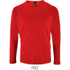 SOL's Collection Tričko Sporty LSL Men, sportovní, dlouhý rukáv, pánské COT25207100403-red L Červená