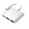 Adaptér / adaptér USB-C HUB 3v1: HDMI 4K, USB 3.0, USB-C (PD) HD/4K