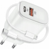 Kábel LTC USB - Apple Lightning 1 m biely