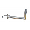 TIPA 14561018 Anténní držák 35cm na stožár s vinklem, rozteč třmenu 100mm, trubka 42/2mm, výška 16cm žár.