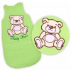Baby Nellys Spací vak Medvedík TEDDY sv. zelený