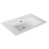 AQUALINE ZUNO 65 x 45cm umývadlo nábytkové hranaté, s otvorom, s prepadom, 9065