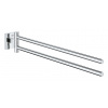 Grohe QuickFix Start Cube Dvojitý držiak uterákov, dĺžka 44 cm, chróm 40976000-GR