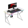 Herný stôl Huzaro Hero 1.7 rgb white, písací stôl RGB 120 X 60 Cm biely