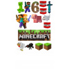 CUKROVÁ TLAČ jedlý obrázok na tortu Cukrová hmota MINECRAFT HRA POSTAVY #7