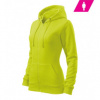 MALFINI TRENDY ZIPPER 411 Mikina dámska 4116217 2XL 62 limetková
