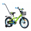 DETSKÝ BICYKEL 16 PALCOV MIRAVO BICYKEL PRE CHLAPCA KOŠÍK VODIACA TYČ