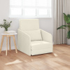 vidaXL pohovka na podlahe 2 v 1 krémová 65x80x83 cm zamat 4106654