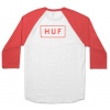 pánske tričko HUF BAR LOGO RAGLAN White/Red M
