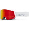 Lyžiarske okuliare 100% Snowcraft - White / HIPER Vermillon w/Red ML Mirror + HIPER Pink w/Turquoise ML Mirror uni