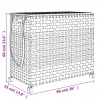 vidaXL Kôš na bielizeň s kolieskami 66x35x60 cm ratan - Hnedá - 33205-174372