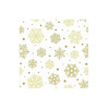 PAPSTAR - vianočné servítky 33 x 33 cm - snehové vločky ​- krémovo/zlaté