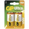 Alkalická baterie GP D Ultra - 2 ks B02412