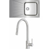 Teka STARBRIGHT 50 E-XN 1B 1D X nerezová oceľ + Deante LIMA F72 M nerezová oceľ