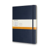 Zápisník Moleskine - tvrdé dosky, XL, linajkový - modrý