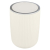Krémovobiely odpadkový kôš Wenko Agropoli, výška 27 cm