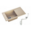 Kuchynská batéria - Moderno Granite Sink Mario Beige 76 x 43 + sifón (Kuchynská batéria - Moderno Granite Sink Mario Beige 76 x 43 + sifón)