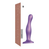 Strap On Me DILDO PLUG CURVY METALLIC PURPLE- M