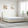 zahrada-XL Matrac s pamäťovou penou, biely 200x200x17 cm mäkký 4013421