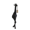Light & Living Čierna antik nástenná lampa žirafa Giraffe - 24 * 12 * 75 cm / E27 - Light & Living