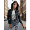 Dámska bunda ramones BRETA Farba čierna DSTREET TY3453 Farba: Čierna, Veľkosť: XL